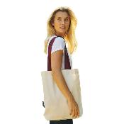 Sac shopping anses contrastées