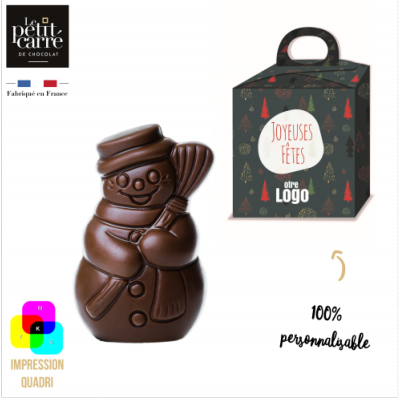Moulage de Noël en chocolat bio