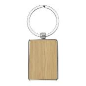 Porte-clés rectangulaire en bambou