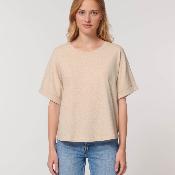 T-shirt à manches retroussées - Femme